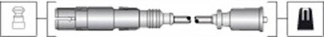Дріт високовольтні, комплект 941318111304 MAGNETI MARELLI