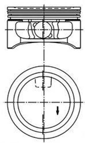 Поршень в зборі 94912620 KOLBENSCHMIDT