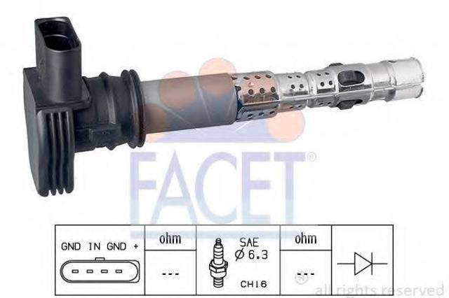 Котушка запалювання 96326 FACET