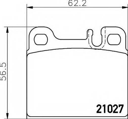 Колодки гальмівні задні, дискові A0014207320 MERCEDES