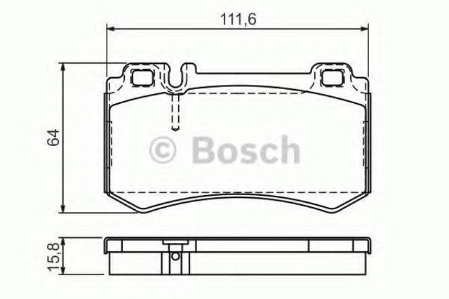 Комплект задніх колодок A005420672041 MERCEDES