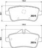Колодки гальмівні задні, дискові A0074208220 MERCEDES