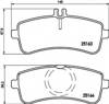 Колодки гальмівні задні, дискові A0084200720 MERCEDES