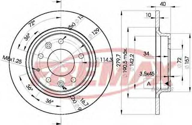 Дискові гальма BD3268 FREMAX