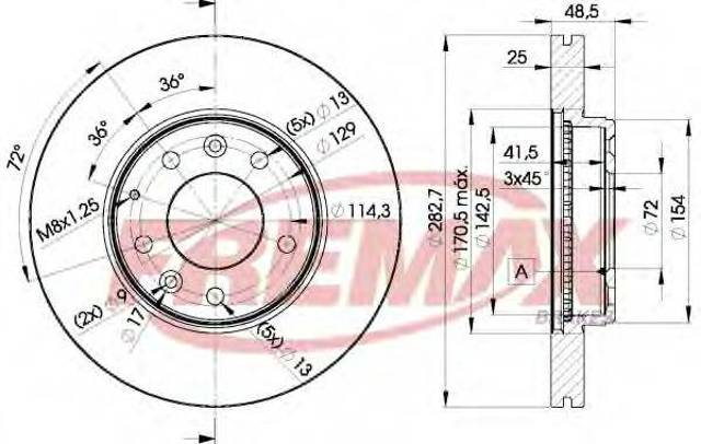 Гальмо дискове переднє BD3269 FREMAX