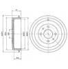 Барабан гальмівний задній BF366 DELPHI