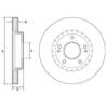 Гальмо дискове переднє BG4565C DELPHI