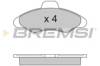 Колодки передні BP2462 BREMSI