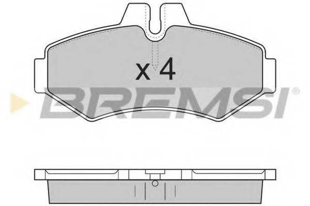 Задні колодки BP2845 BREMSI