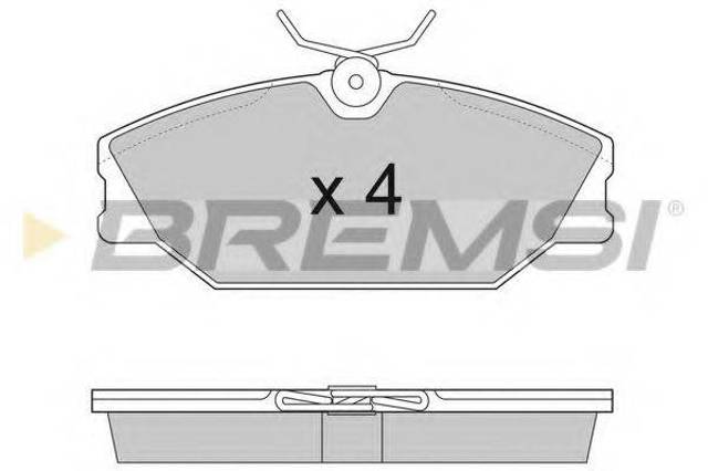 Тормозні колодки BP2874 BREMSI