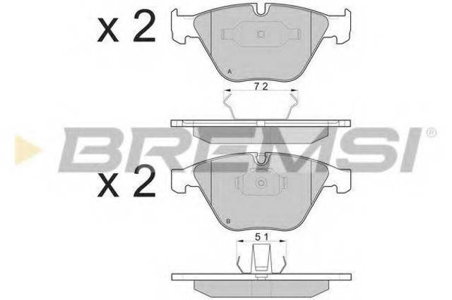 Гальмівні колодки BP3073 BREMSI