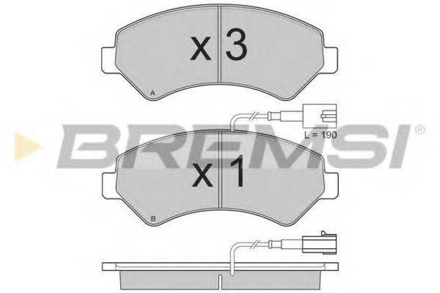 Колодки передні BP3323 BREMSI