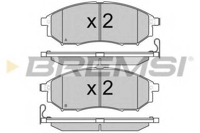 Колодки передні BP3350 BREMSI