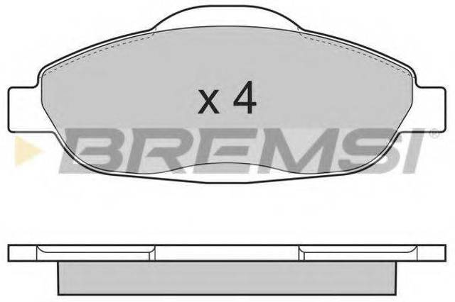 Колодки передні BP3364 BREMSI