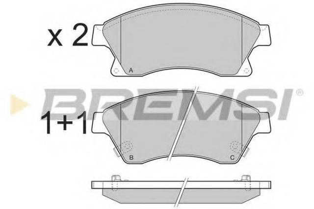 Дискові гальма BP3404 BREMSI