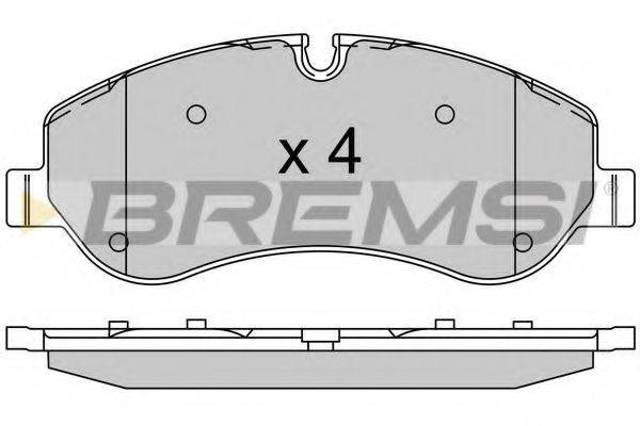 Передні гальмівні колодки BP3525 BREMSI
