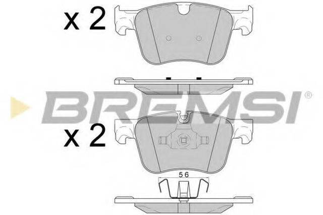 Колодки передні BP3598 BREMSI