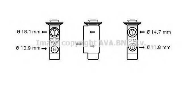 Клапан TRV, кондиціонера BW1085 AVA
