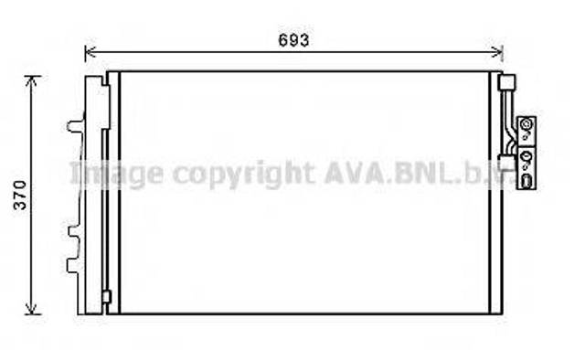 Радіатор системи охолодження кондиціонера BWA5479D AVA