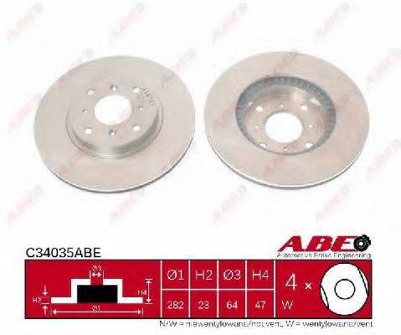 Гальмо дискове переднє C34035ABE ABE