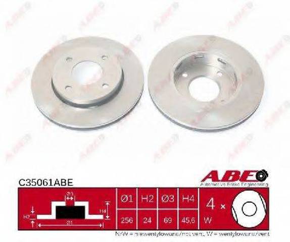 Диск переднього гальма C35061ABE ABE