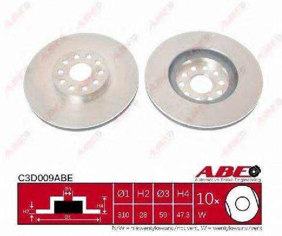 Диск переднього гальма C3D009ABE ABE