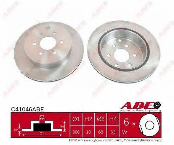 Диск заднього гальма C41046ABE ABE