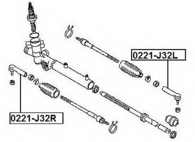 Наконечник рульовий CEN121 CTR