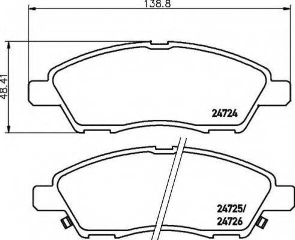 Гальмівні колодки D10601HL0B NISSAN