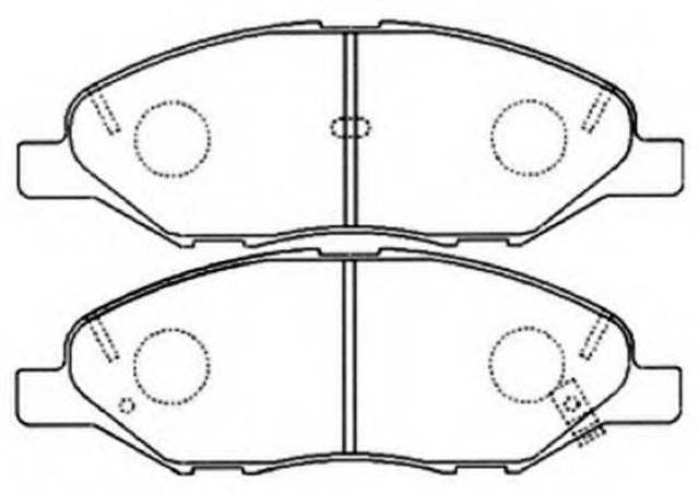 Передні гальмівні колодки D1060EE32A NISSAN