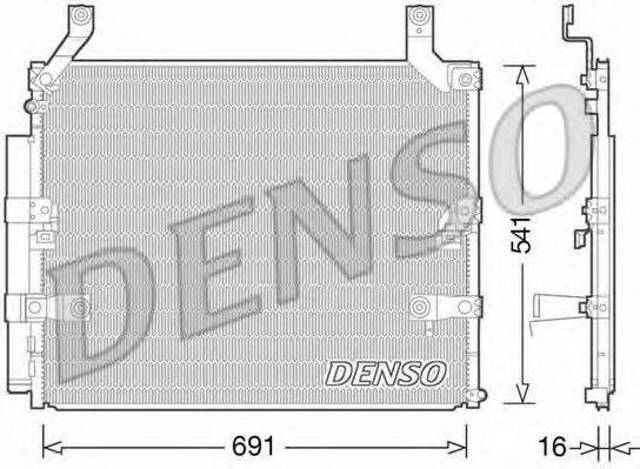 Радіатор системи охолодження кондиціонера DCN50032 DENSO