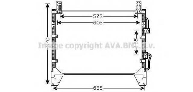 Конденсатор кондиціонера DW5142 AVA