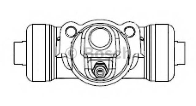 Циліндр гальмівний колісний/робітник, задній F026002386 BOSCH