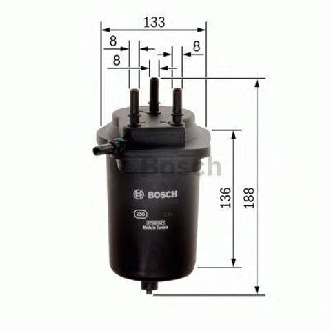 Фільтр тонкого очищення палива F026402080 BOSCH