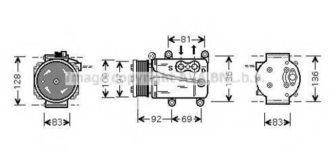 Компресор системи кондиціювання Ford Mondeo III