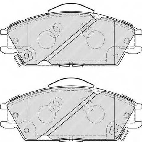 Передні гальмівні колодки FDB4076 FERODO