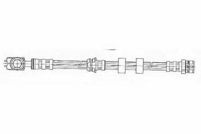 Шланг гальмівний передній FHY2209 FERODO