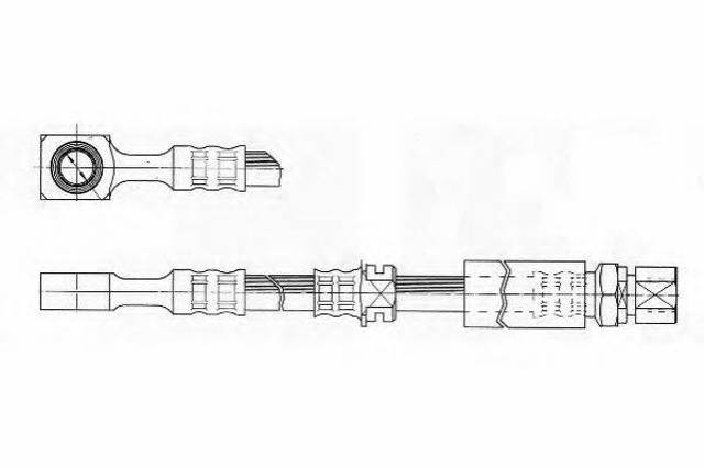 Шланг гальмівний передній FHY2237 FERODO