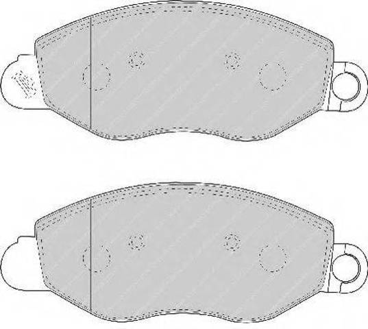 Колодки передні FVR1461 FERODO