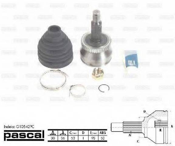 ШРУС зовнішній передній G10542PC PASCAL