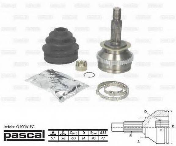 ШРУС зовнішній передній G10561PC PASCAL