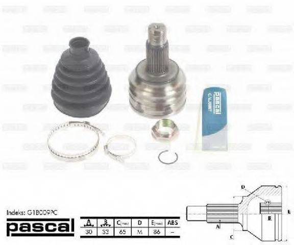 ШРУС зовнішній передній G1B009PC PASCAL