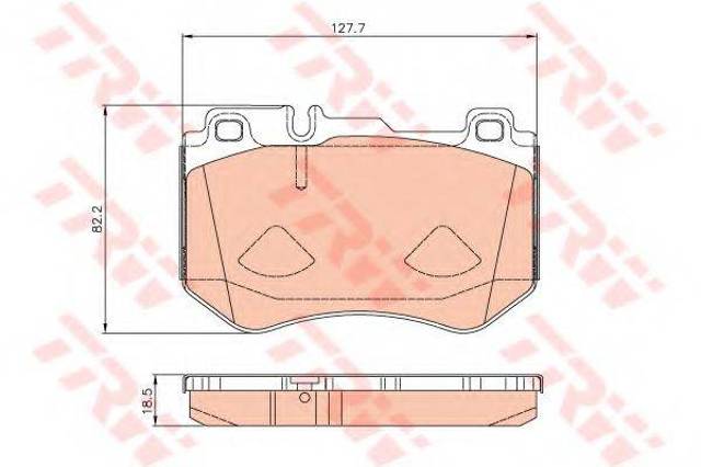 Гальмівні колодки GDB2078 TRW
