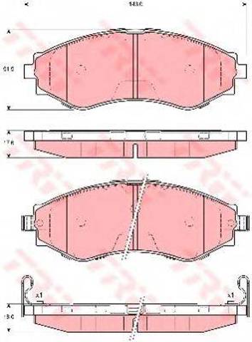 Колодки передні GDB3345 TRW