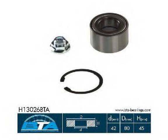 Комплект підшипник маточини передньої H13026BTA BTA