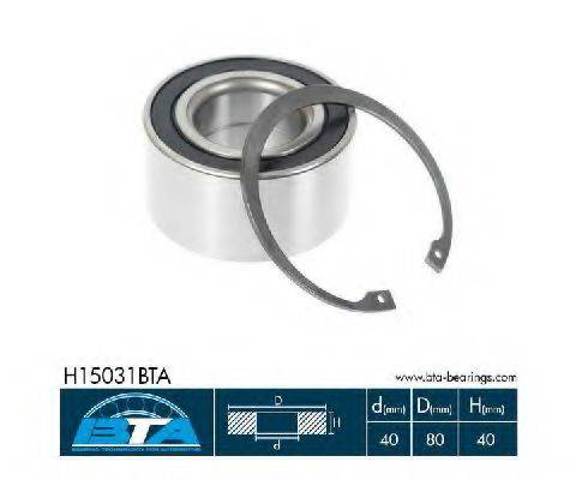 Комплект підшипника маточини колеса H15031BTA BTA