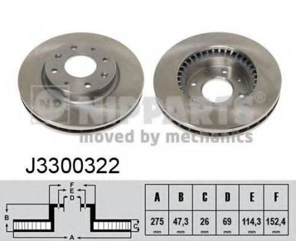 Ротор гальмівний J3300322 NIPPARTS
