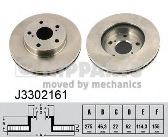 Гальмо дискове переднє J3302161 NIPPARTS