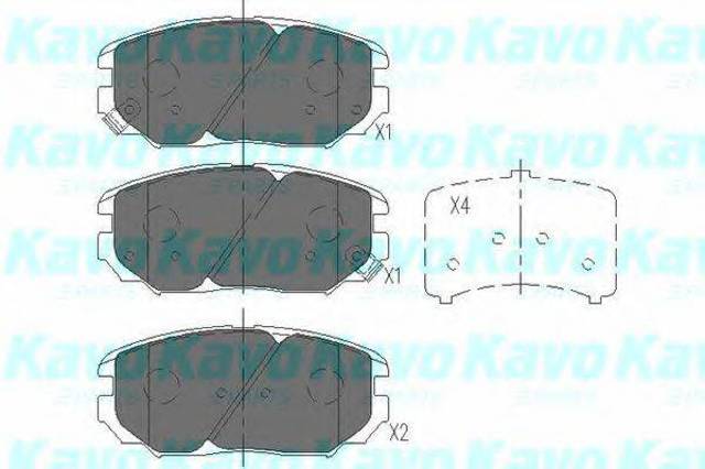 Колодки передні KBP3020 KAVO PARTS