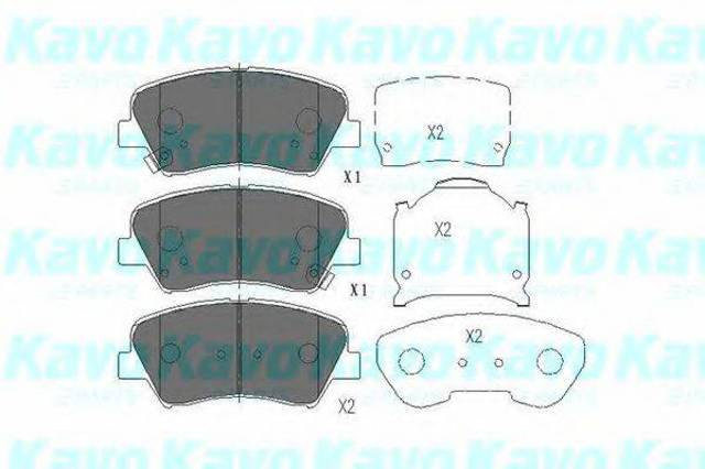 Гальмівні колодки KBP3030 KAVO PARTS